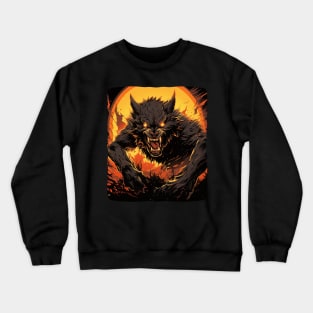 Crazy Costume for Boys and Girls with this Werewolf Crewneck Sweatshirt